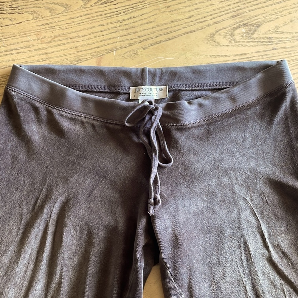 Juicy Couture stretch velour drawstring easy fit size 8-12 matches hoodie